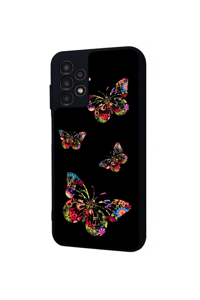 Samsung Galaxy A13 Uyumlu Kelebek Tasarımlı Glossy Premium Kılıf