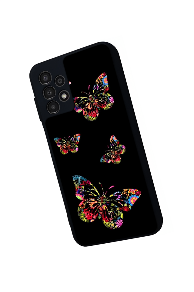 Samsung Galaxy A13 Uyumlu Kelebek Tasarımlı Glossy Premium Kılıf