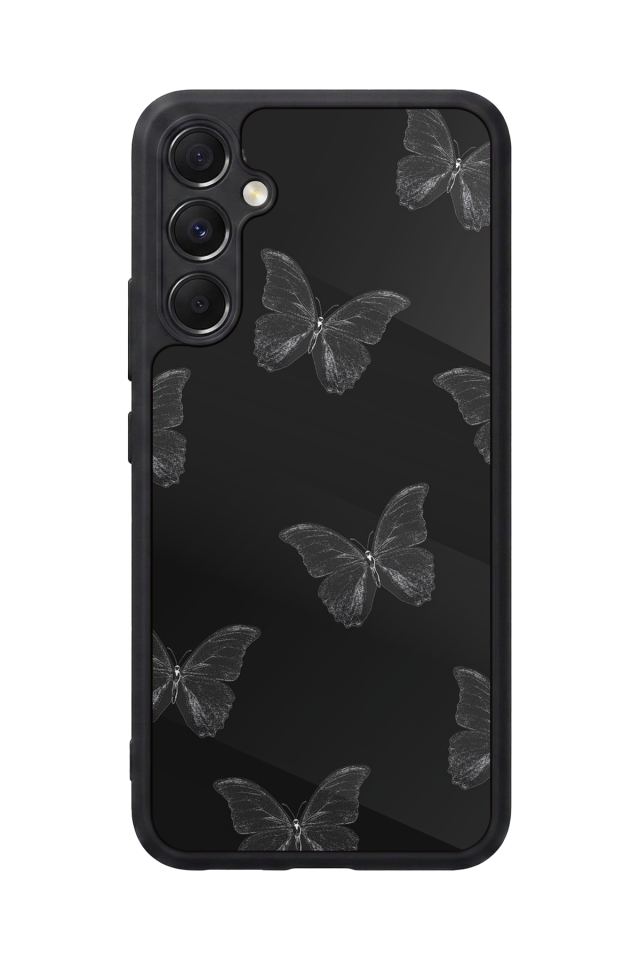 Samsung Galaxy M34 Uyumlu Kelebek Tasarımlı Glossy Premium Kılıf