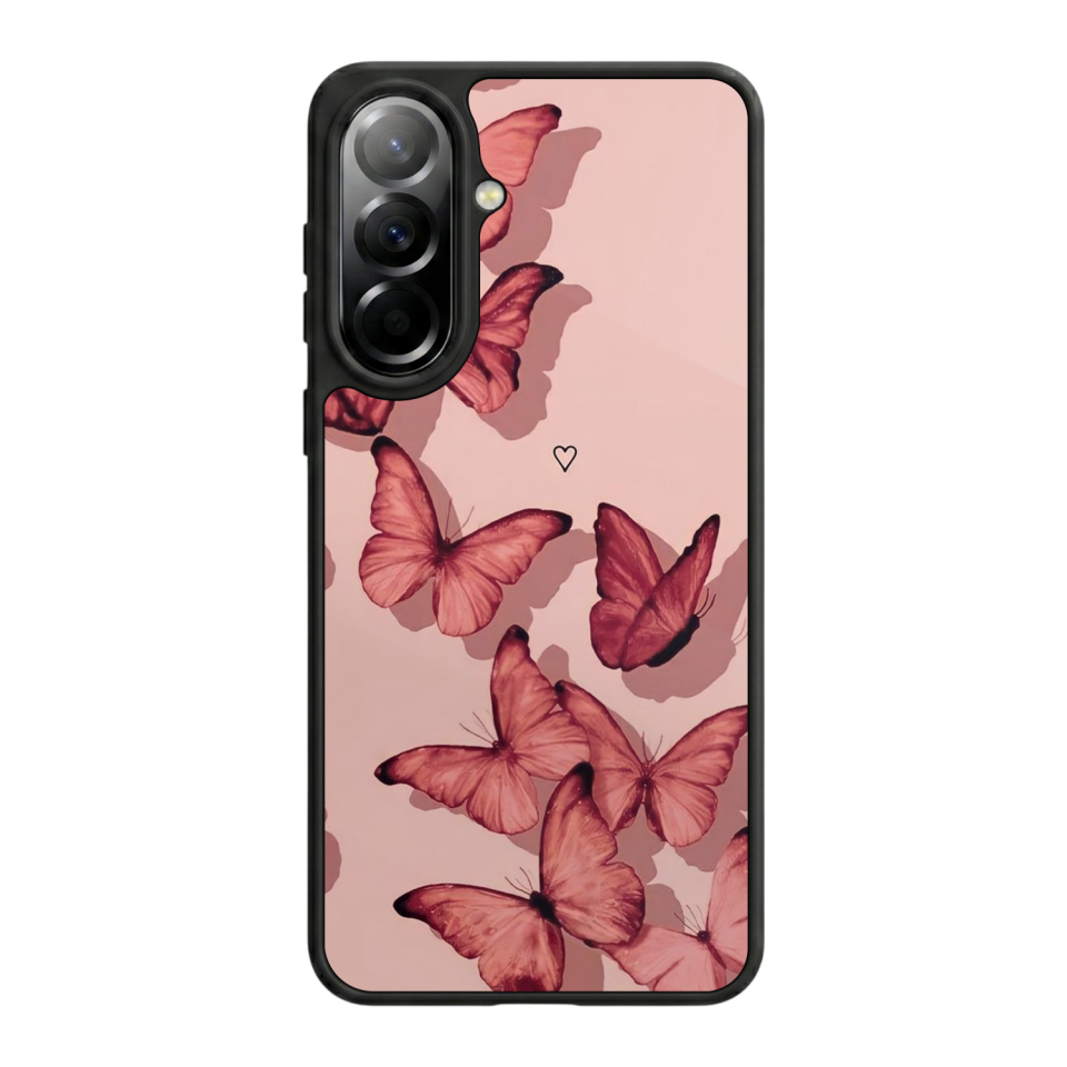 Samsung Galaxy A37 Uyumlu Kelebek Tasarımlı Glossy Premium Kılıf