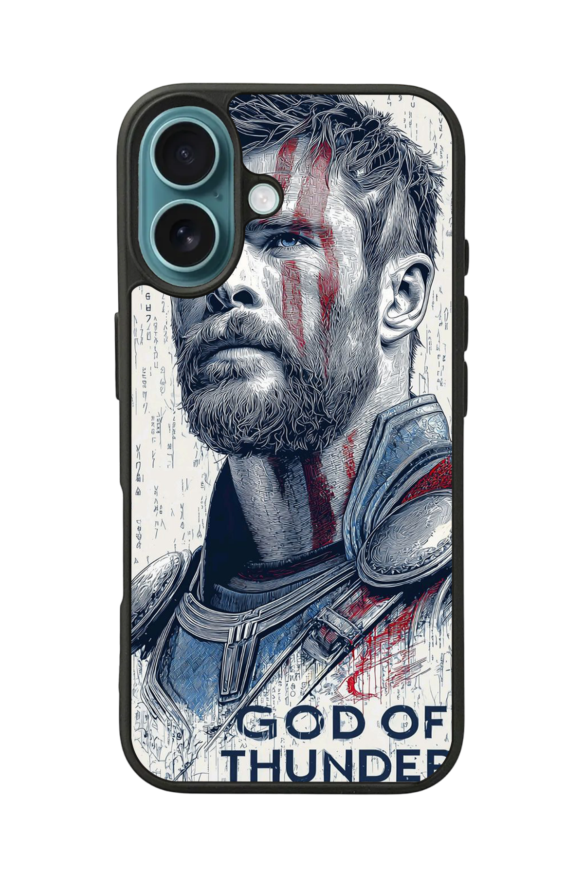 iPhone 16 Plus Uyumlu Thor Tasarımlı Glossy Premium Kılıf