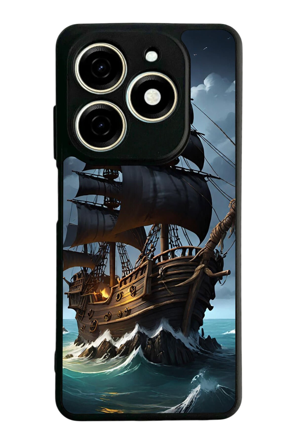 Tecno Spark 20/20C Uyumlu Korsan Tasarımlı Glossy Premium Kılıf