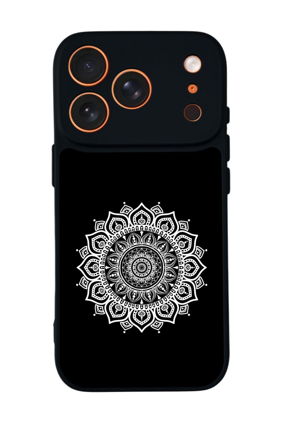 iPhone 17 Pro Max Uyumlu Mandala Tasarımlı Glossy Premium Kılıf