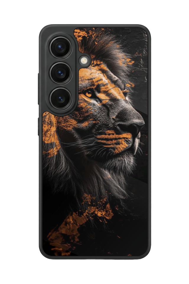 Samsung Galaxy S26 Uyumlu Aslan Tasarımlı Glossy Premium Kılıf