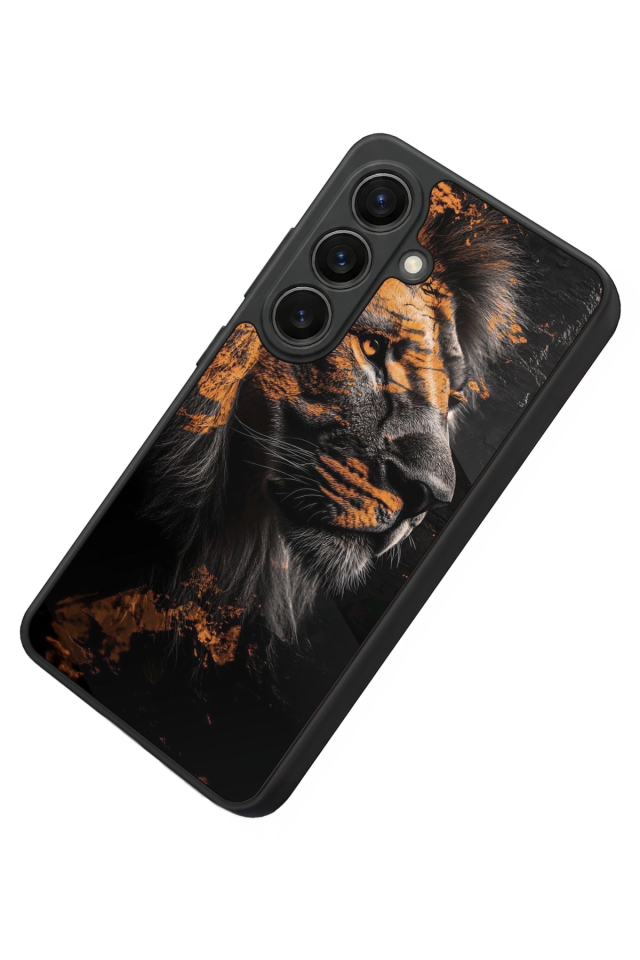 Samsung Galaxy S26 Uyumlu Aslan Tasarımlı Glossy Premium Kılıf