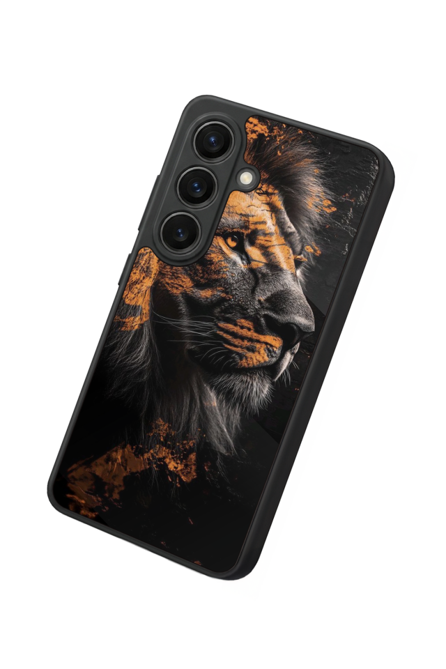 Samsung Galaxy S26 Uyumlu Aslan Tasarımlı Glossy Premium Kılıf
