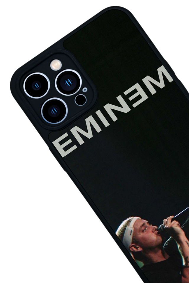 iPhone 13 Pro Max Uyumlu Eminem Tasarımlı Glossy Premium Kılıf