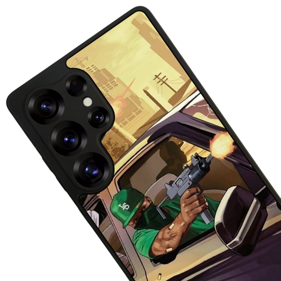 Samsung Galaxy S25 Ultra Uyumlu GTA Tasarımlı Glossy Premium Kılıf