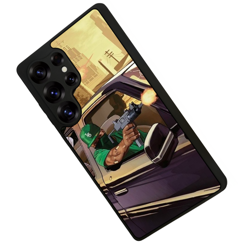 Samsung Galaxy S25 Ultra Uyumlu GTA Tasarımlı Glossy Premium Kılıf