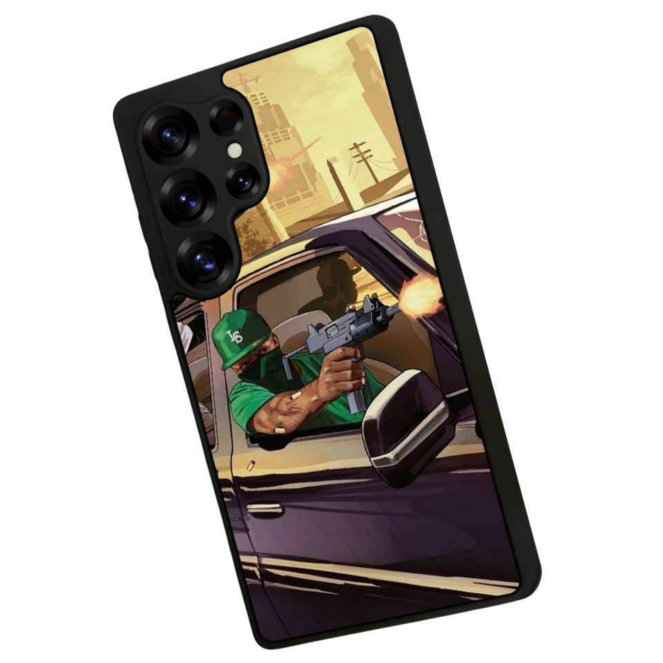 Samsung Galaxy S25 Ultra Uyumlu GTA Tasarımlı Glossy Premium Kılıf