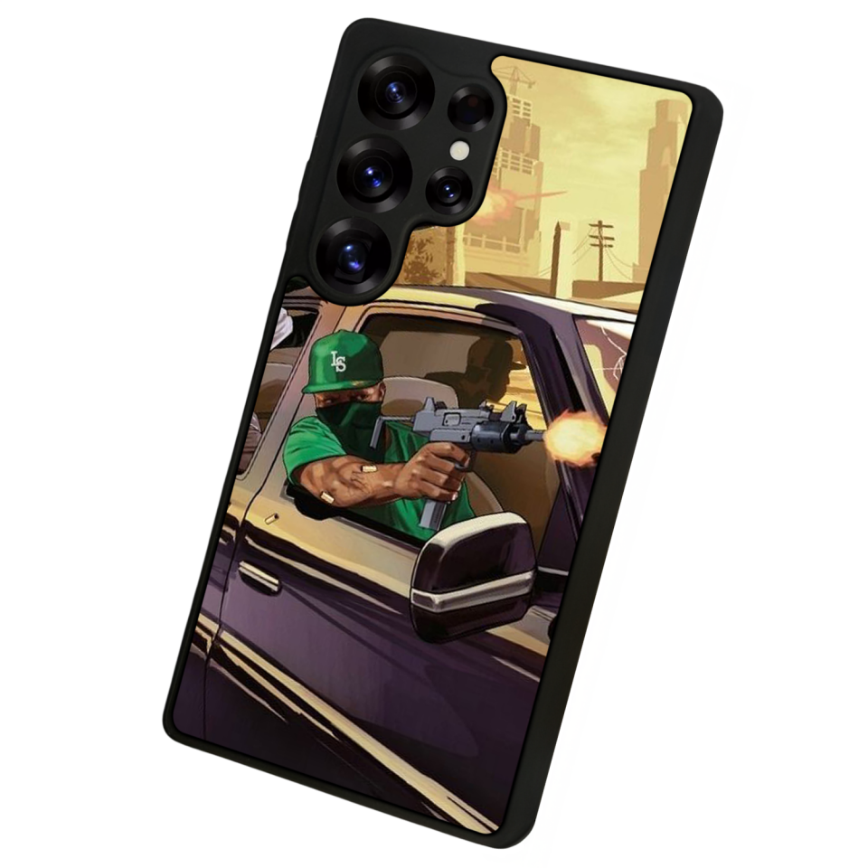 Samsung Galaxy S25 Ultra Uyumlu GTA Tasarımlı Glossy Premium Kılıf