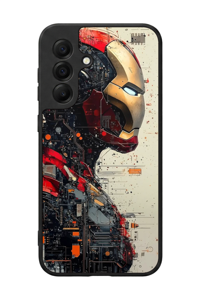 Samsung Galaxy A17 Uyumlu  Iron Man ( Demir Adam ) Tasarımlı Glossy Premium Kılıf