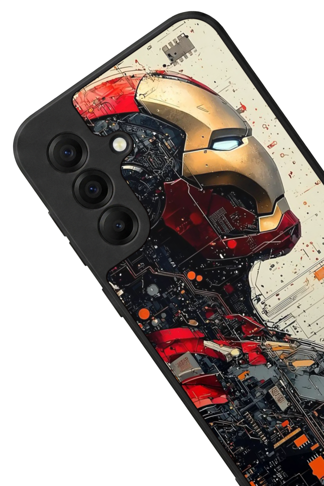 Samsung Galaxy A17 Uyumlu  Iron Man ( Demir Adam ) Tasarımlı Glossy Premium Kılıf