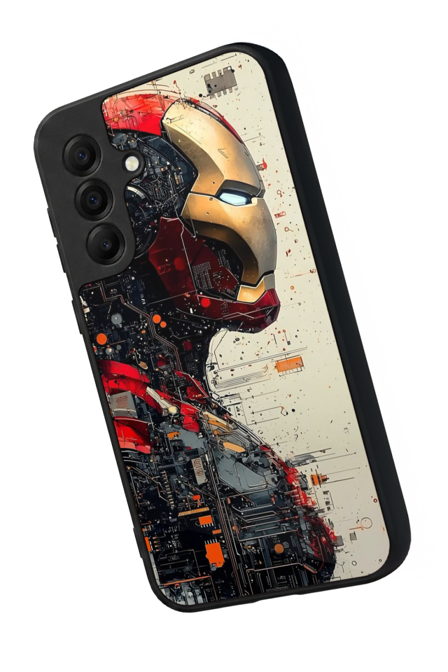 Samsung Galaxy A17 Uyumlu  Iron Man ( Demir Adam ) Tasarımlı Glossy Premium Kılıf