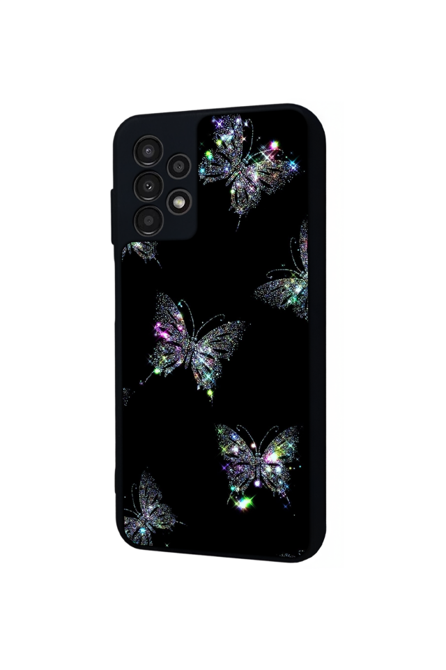Samsung Galaxy A13 Uyumlu Kelebek Tasarımlı Glossy Premium Kılıf