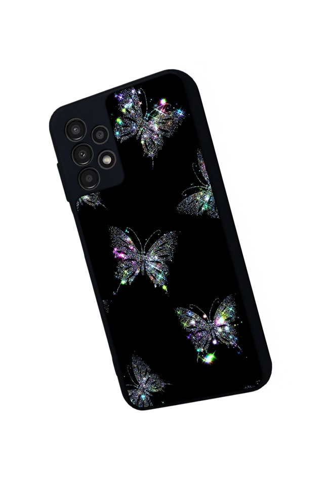 Samsung Galaxy A13 Uyumlu Kelebek Tasarımlı Glossy Premium Kılıf