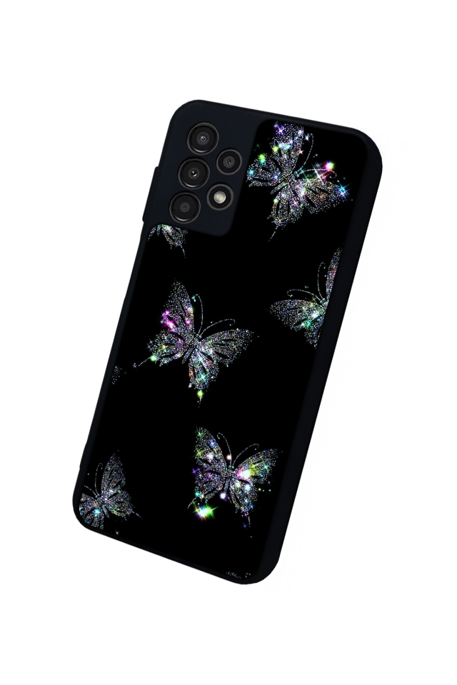Samsung Galaxy A13 Uyumlu Kelebek Tasarımlı Glossy Premium Kılıf