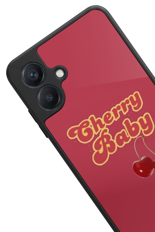 Samsung Galaxy A07 Uyumlu Kiraz Tasarımlı Glossy Premium Kılıf
