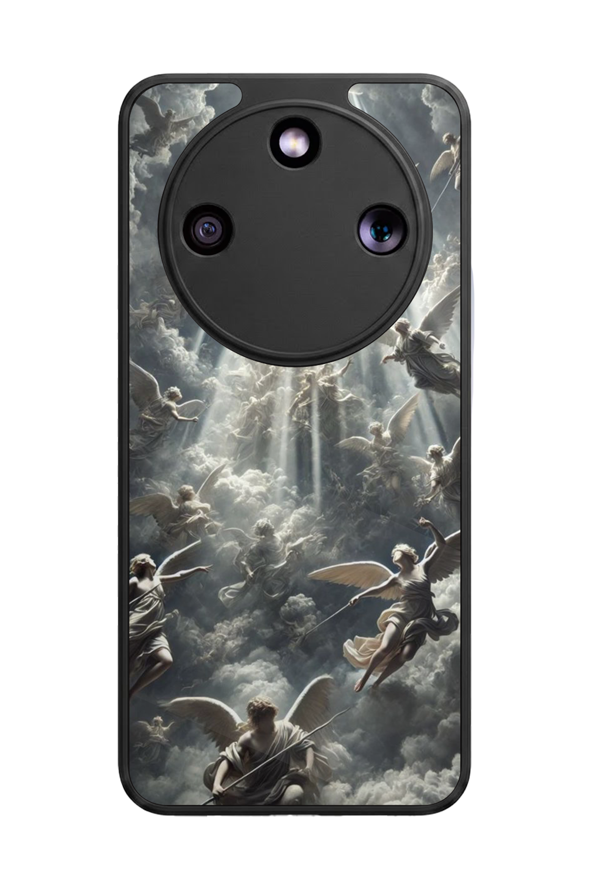 Honor Magic 8 Lite Uyumlu Melek Tasarımlı Glossy Premium Kılıf