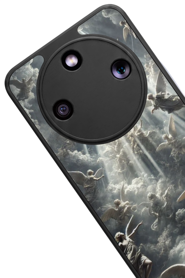 Honor Magic 8 Lite Uyumlu Melek Tasarımlı Glossy Premium Kılıf