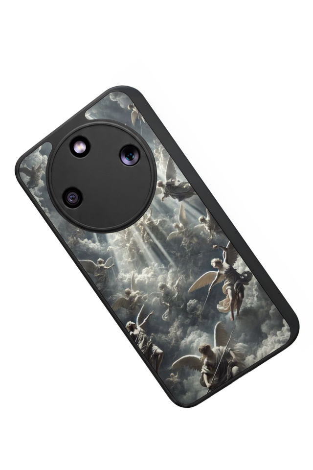 Honor Magic 8 Lite Uyumlu Melek Tasarımlı Glossy Premium Kılıf