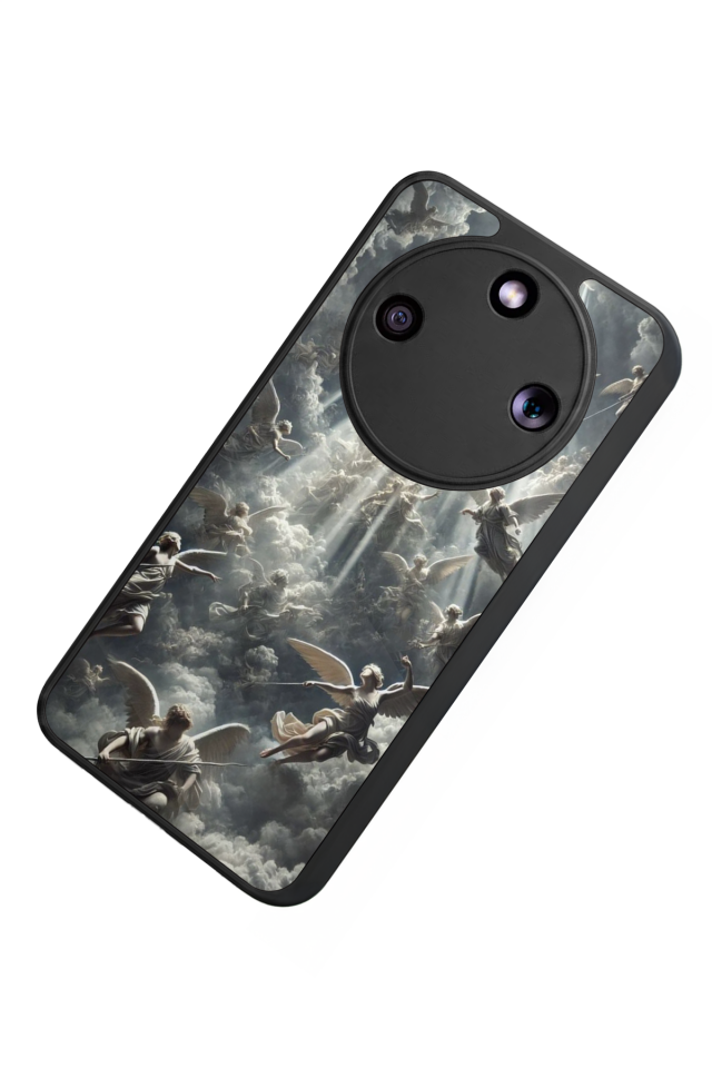 Honor Magic 8 Lite Uyumlu Melek Tasarımlı Glossy Premium Kılıf