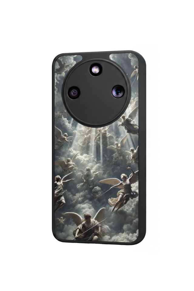 Honor Magic 8 Lite Uyumlu Melek Tasarımlı Glossy Premium Kılıf