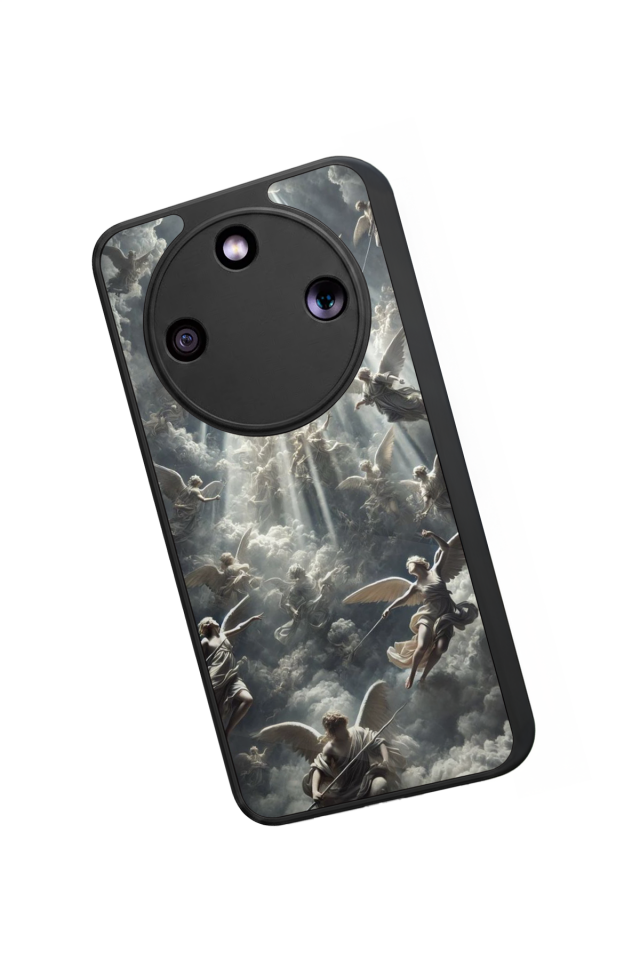 Honor Magic 8 Lite Uyumlu Melek Tasarımlı Glossy Premium Kılıf