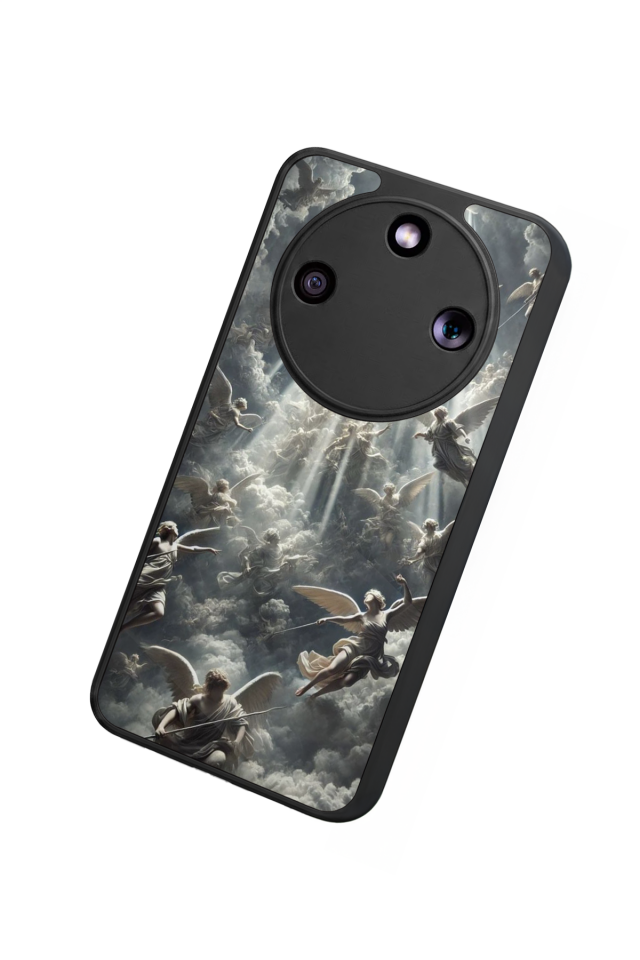 Honor Magic 8 Lite Uyumlu Melek Tasarımlı Glossy Premium Kılıf