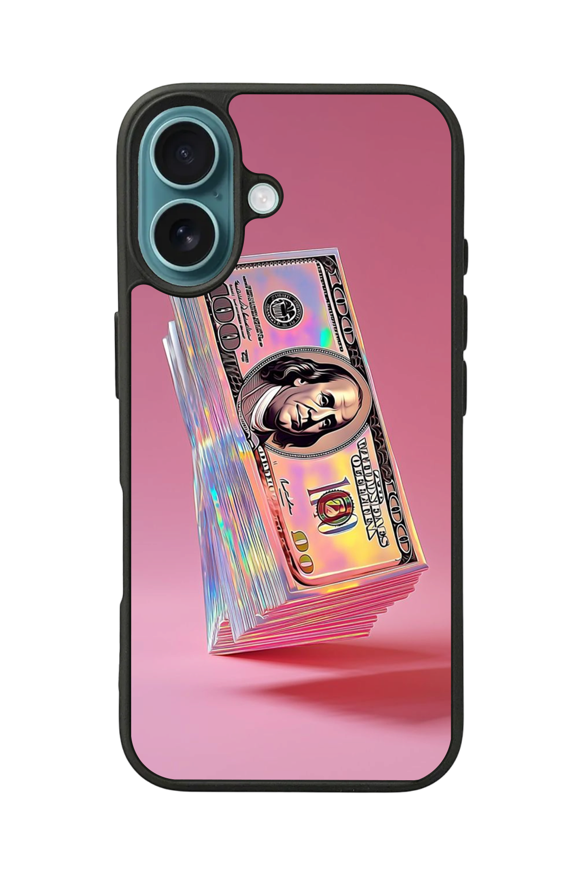 iPhone 16 Uyumlu Money Para Tasarımlı Glossy Premium Kılıf