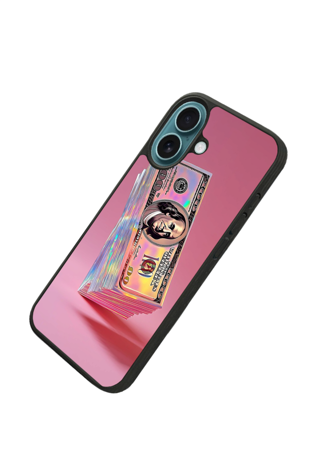 iPhone 16 Uyumlu Money Para Tasarımlı Glossy Premium Kılıf