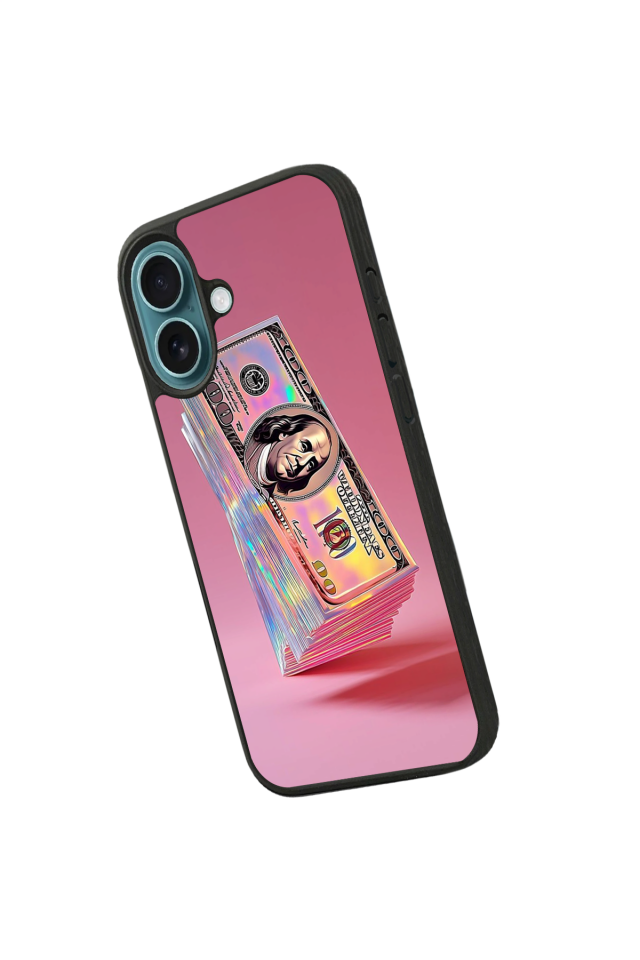 iPhone 16 Uyumlu Money Para Tasarımlı Glossy Premium Kılıf