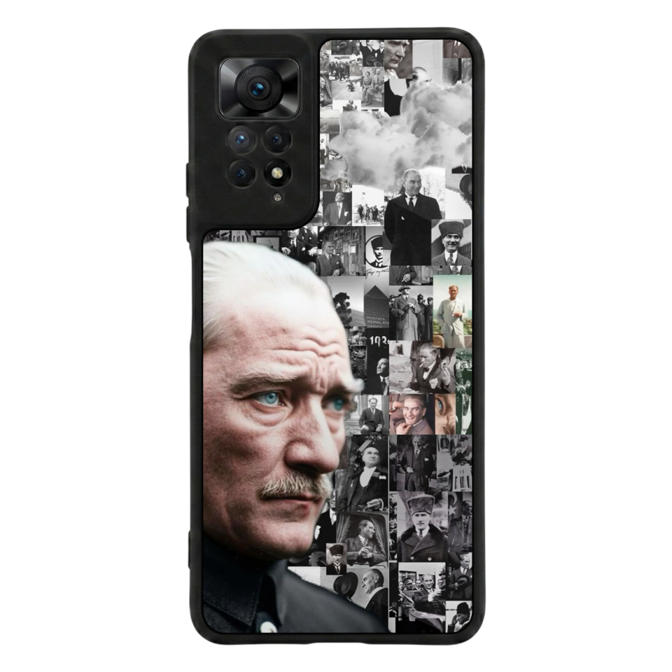 Xiaomi Redmi Note 12 Pro Uyumlu Mustafa Kemal Ataturk Tasarımlı Glossy Premium Kılıf