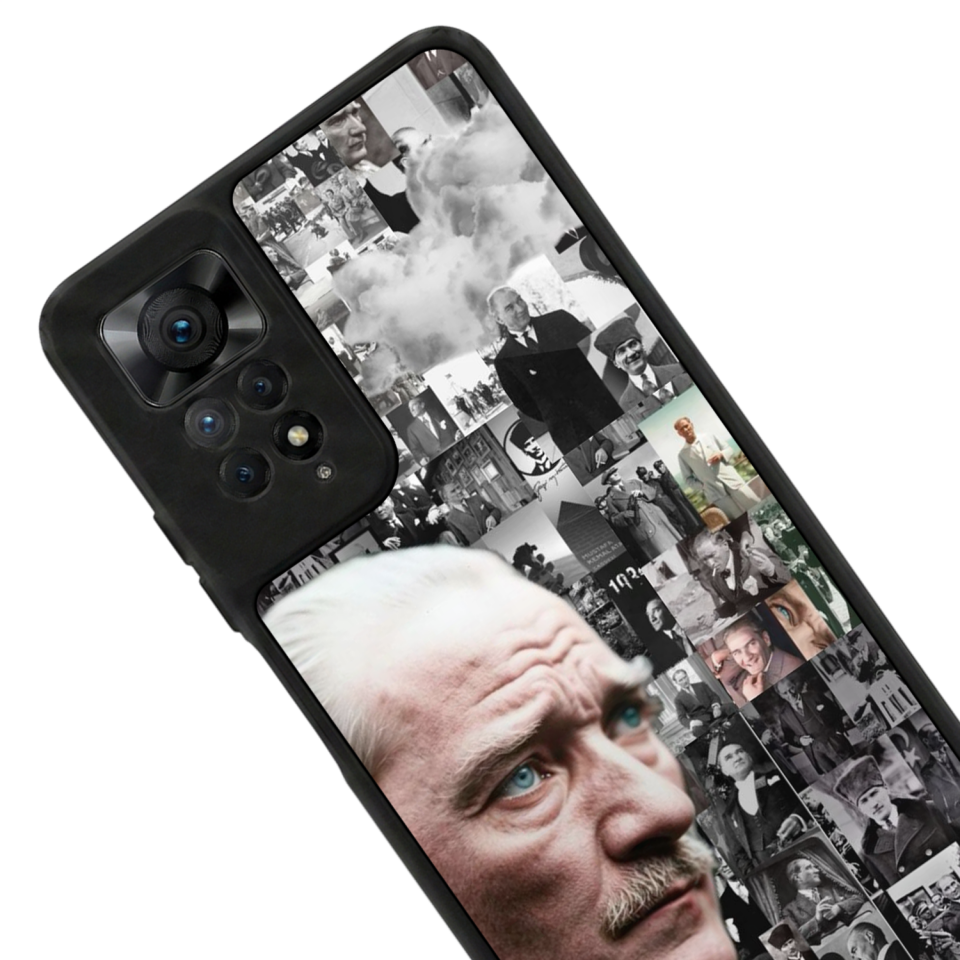 Xiaomi Redmi Note 12 Pro Uyumlu Mustafa Kemal Ataturk Tasarımlı Glossy Premium Kılıf