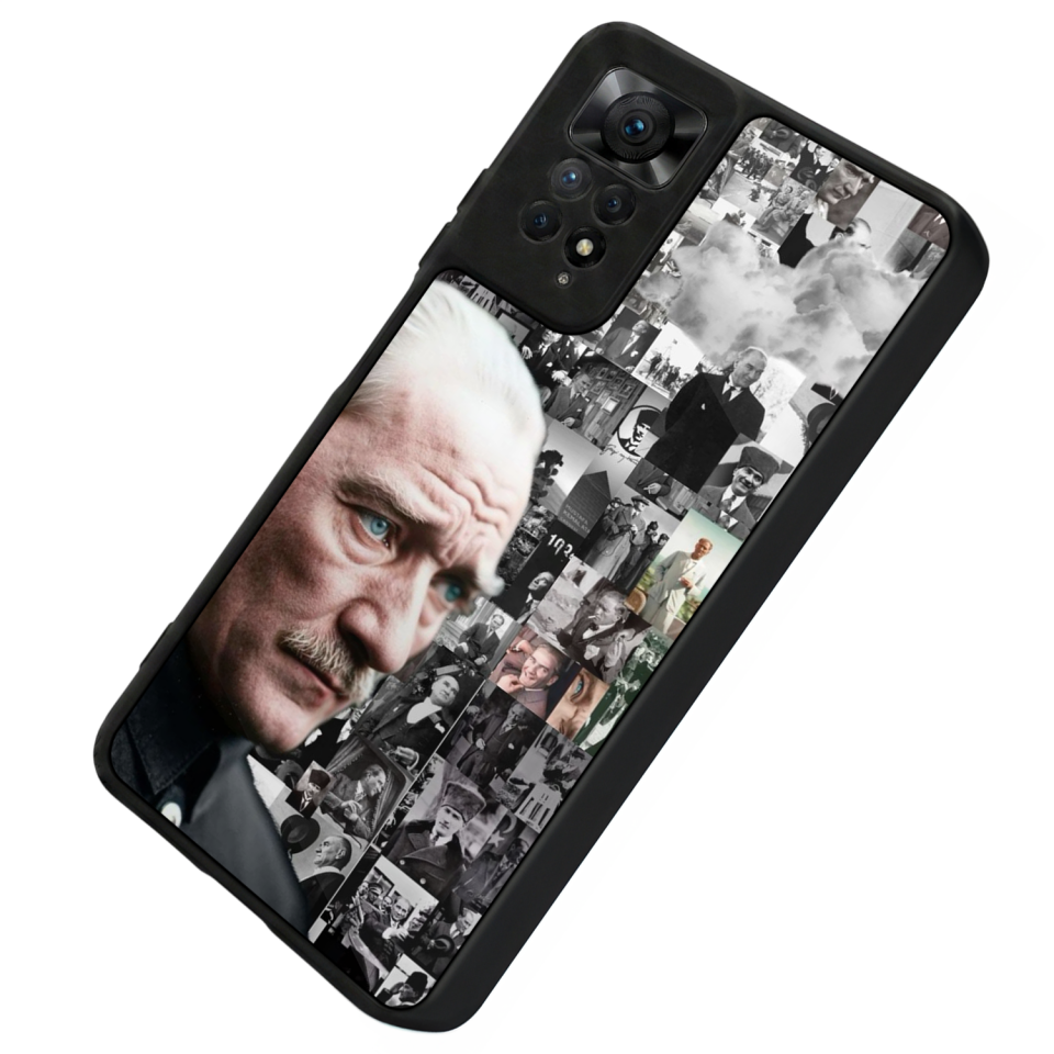 Xiaomi Redmi Note 12 Pro Uyumlu Mustafa Kemal Ataturk Tasarımlı Glossy Premium Kılıf