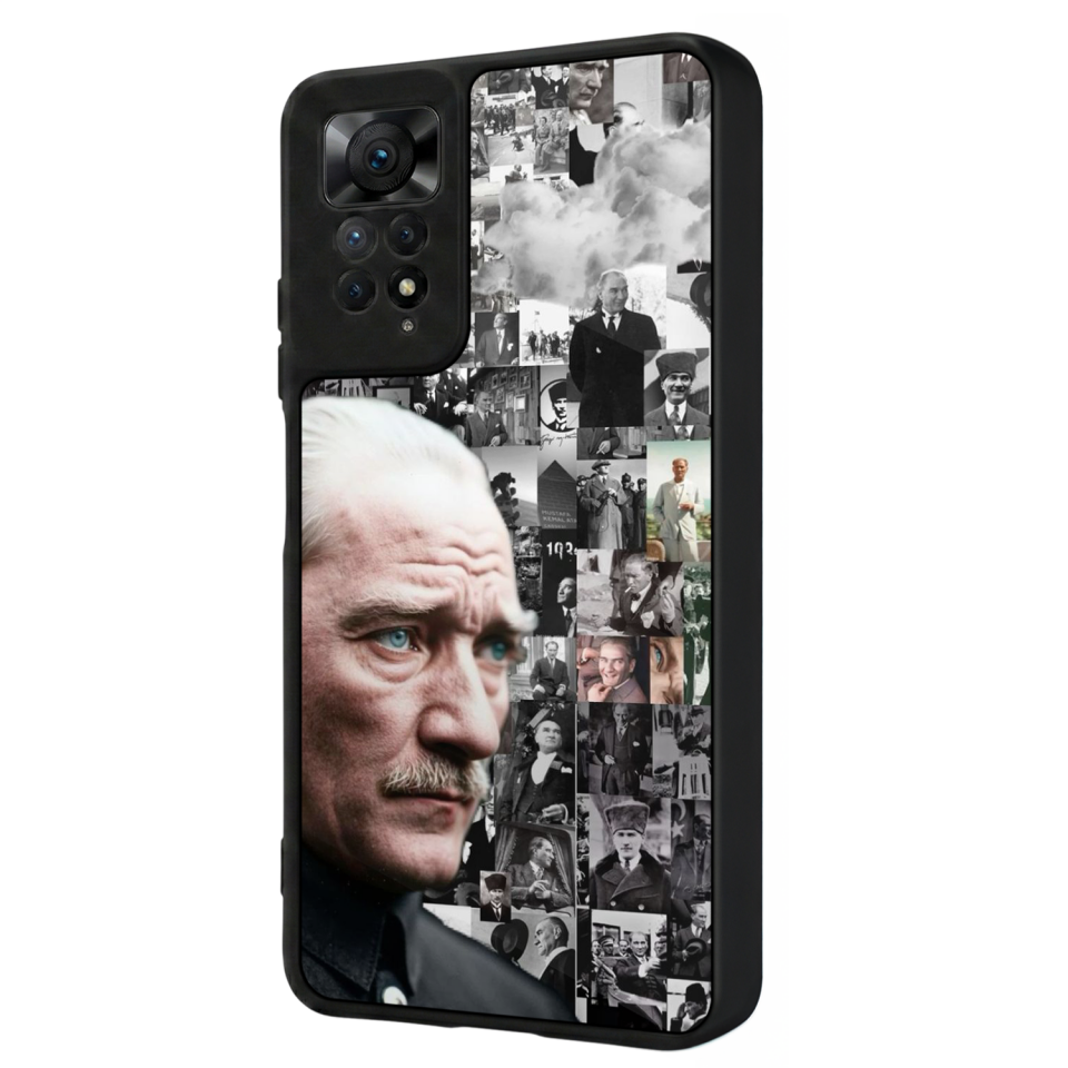 Xiaomi Redmi Note 12 Pro Uyumlu Mustafa Kemal Ataturk Tasarımlı Glossy Premium Kılıf