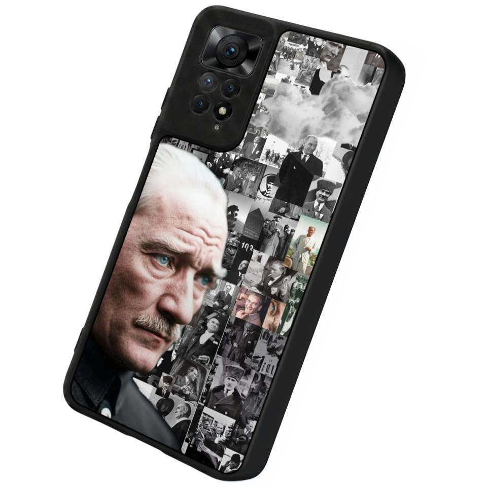 Xiaomi Redmi Note 12 Pro Uyumlu Mustafa Kemal Ataturk Tasarımlı Glossy Premium Kılıf