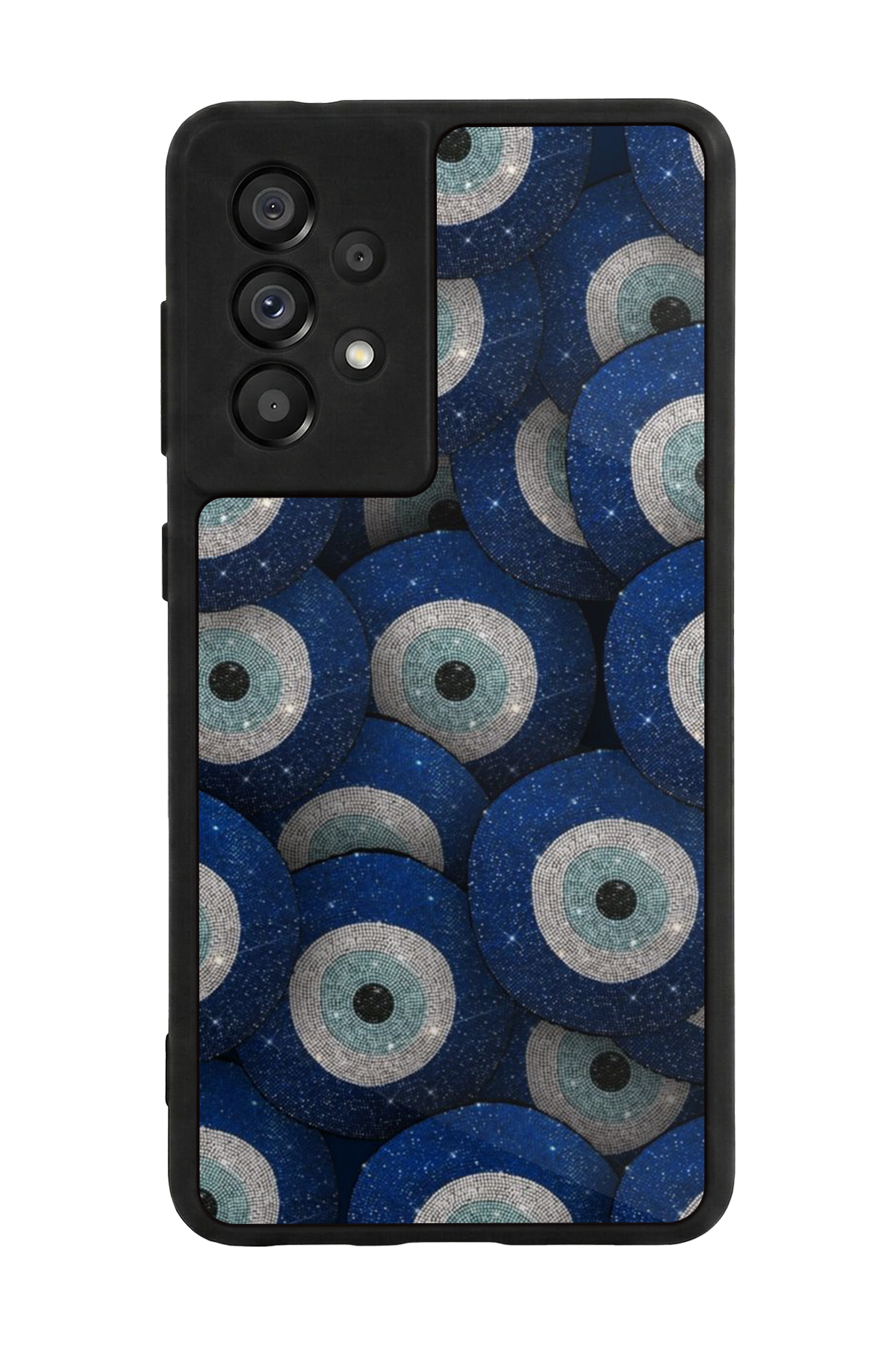 Samsung Galaxy A73 Uyumlu Nazar Tasarımlı Glossy Premium Kılıf