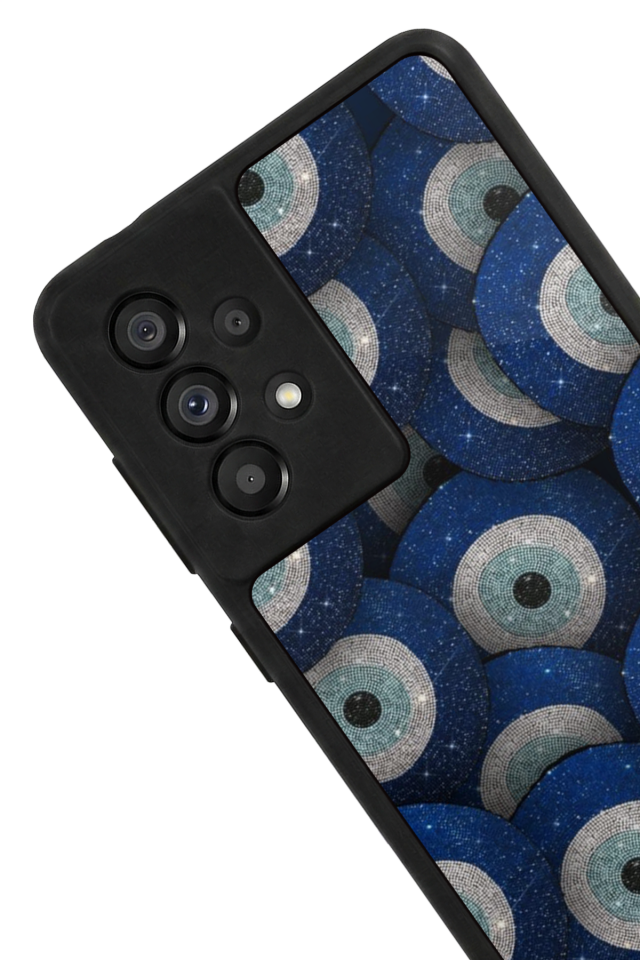 Samsung Galaxy A73 Uyumlu Nazar Tasarımlı Glossy Premium Kılıf