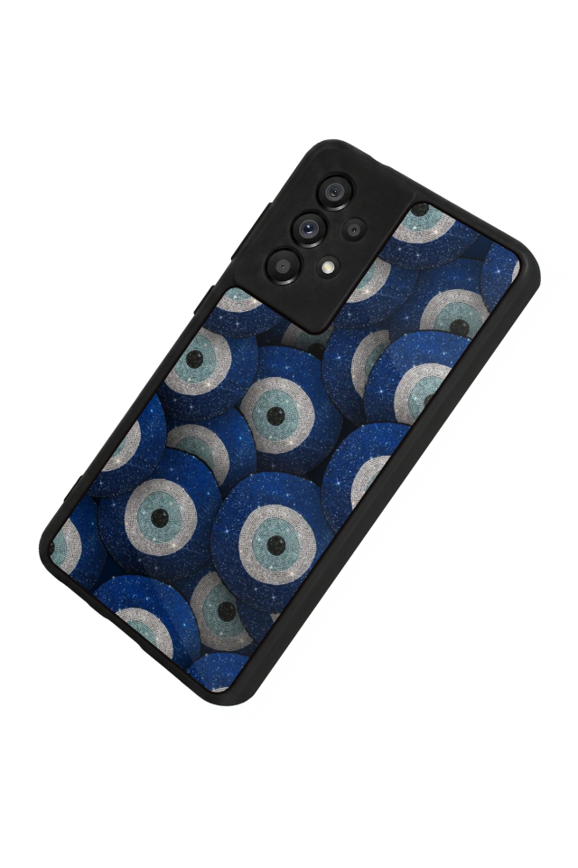 Samsung Galaxy A73 Uyumlu Nazar Tasarımlı Glossy Premium Kılıf