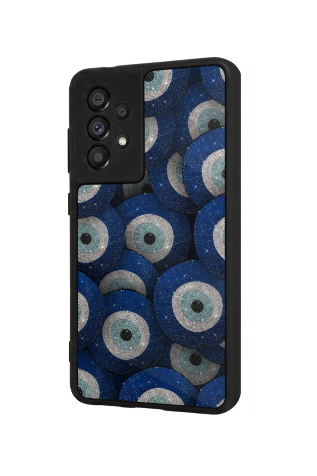 Samsung Galaxy A73 Uyumlu Nazar Tasarımlı Glossy Premium Kılıf