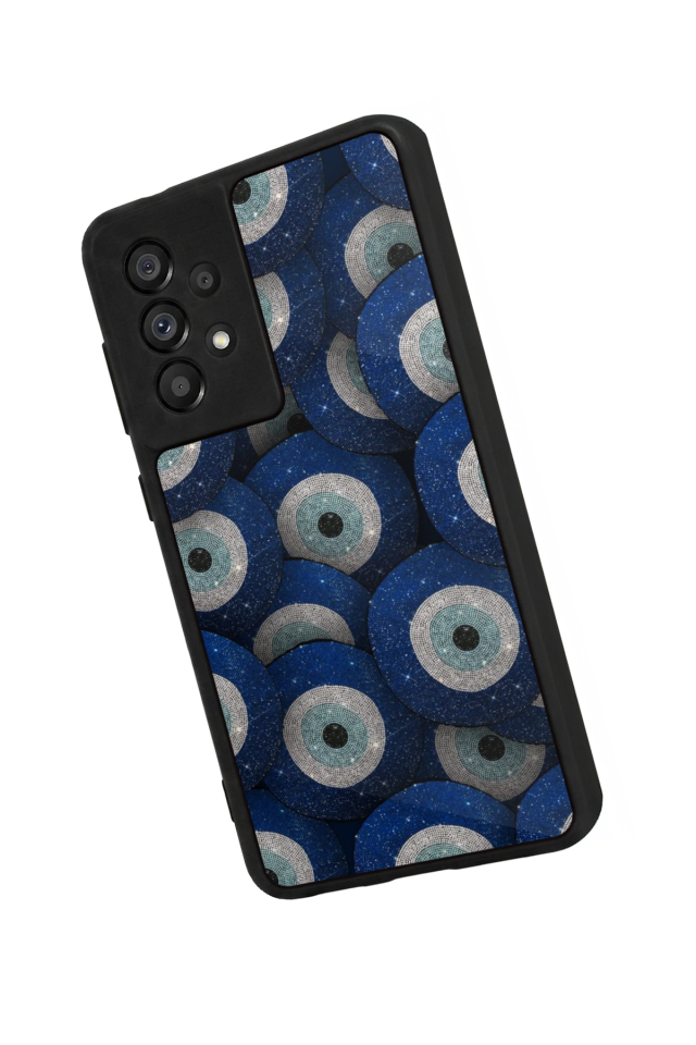 Samsung Galaxy A73 Uyumlu Nazar Tasarımlı Glossy Premium Kılıf