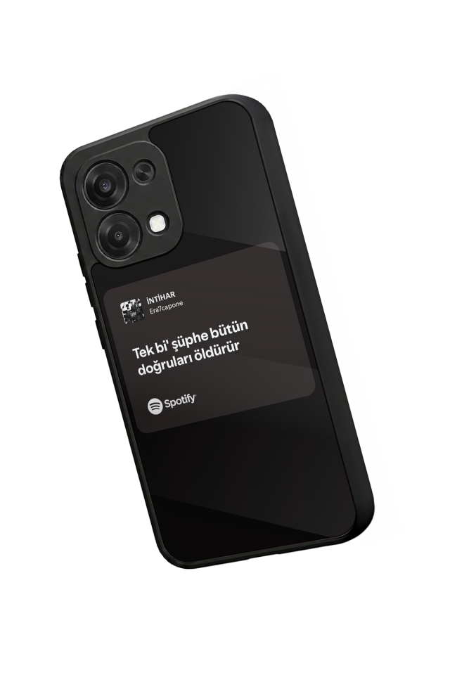 Oppo A6 Pro Uyumlu Sarki Sozleri Tasarımlı Glossy Premium Kılıf
