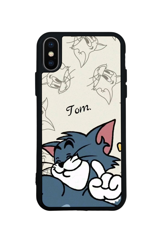iPhone XS Max Uyumlu Tom And Jerry Tasarımlı Glossy Premium Kılıf