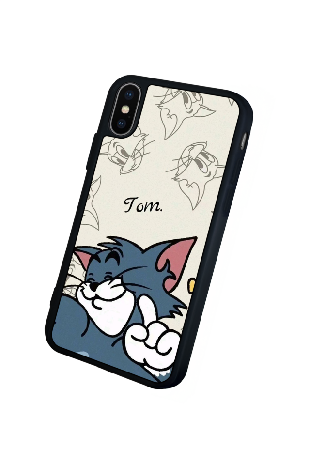 iPhone XS Max Uyumlu Tom And Jerry Tasarımlı Glossy Premium Kılıf