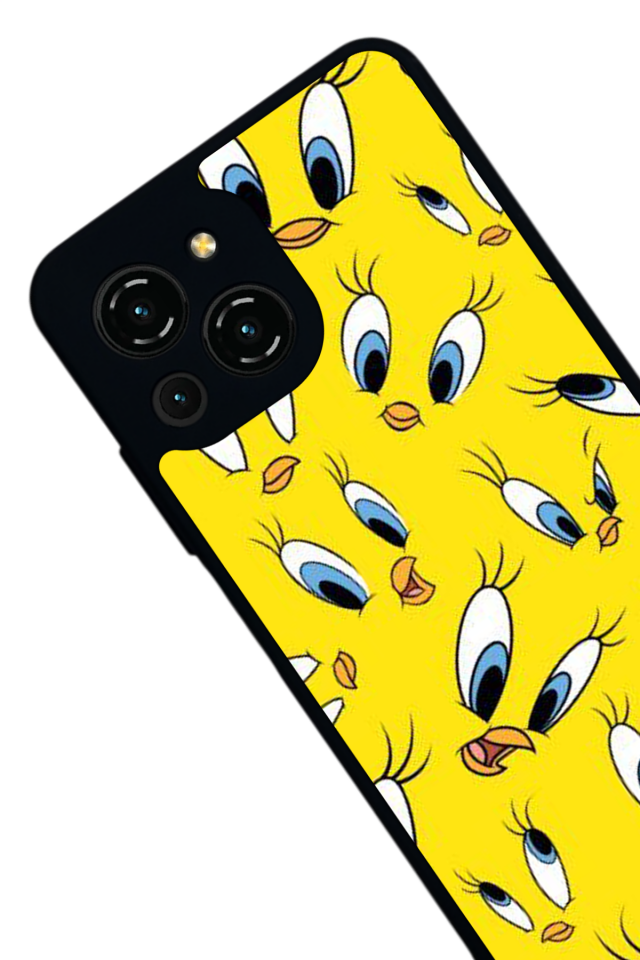 Reeder S23 Pro Max Uyumlu tweety Tasarımlı Glossy Premium Kılıf