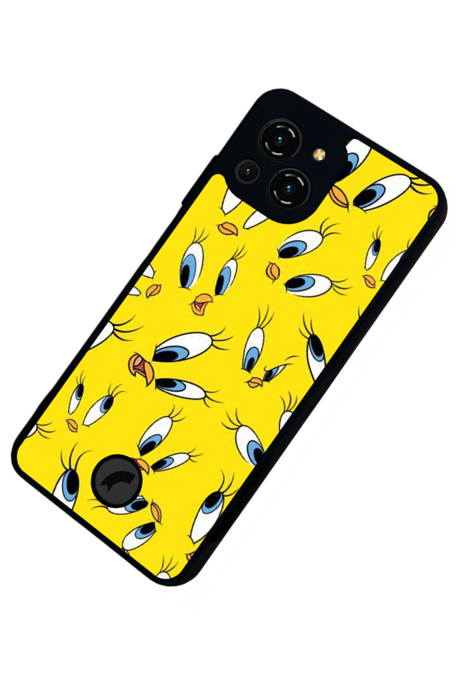 Reeder S23 Pro Max Uyumlu tweety Tasarımlı Glossy Premium Kılıf