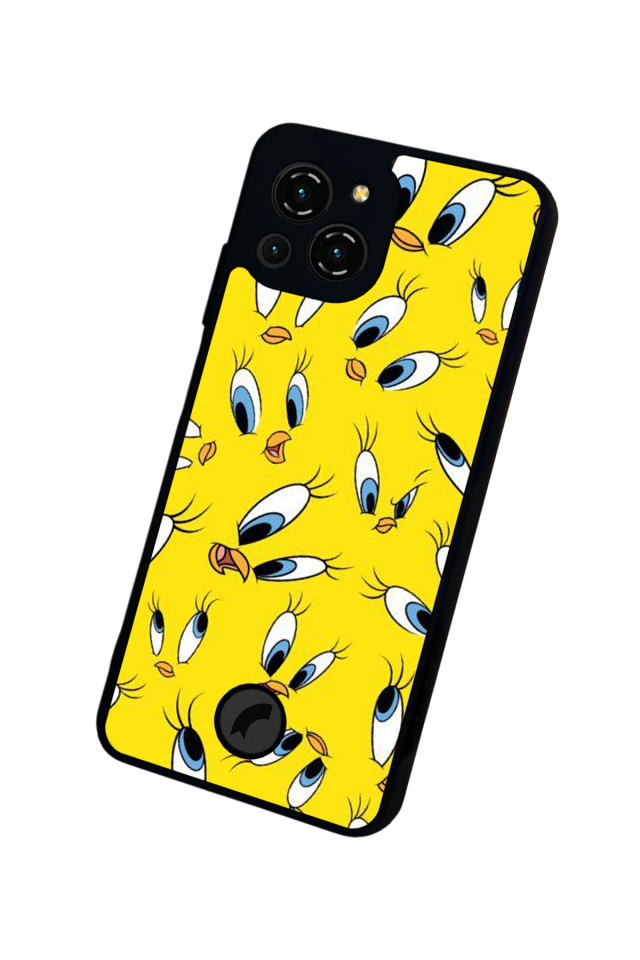 Reeder S23 Pro Max Uyumlu tweety Tasarımlı Glossy Premium Kılıf