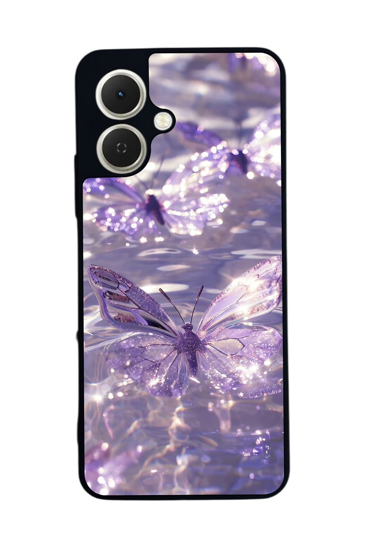 Tecno Spark GO 2 Uyumlu Kelebek Tasarımlı Glossy Premium Kılıf
