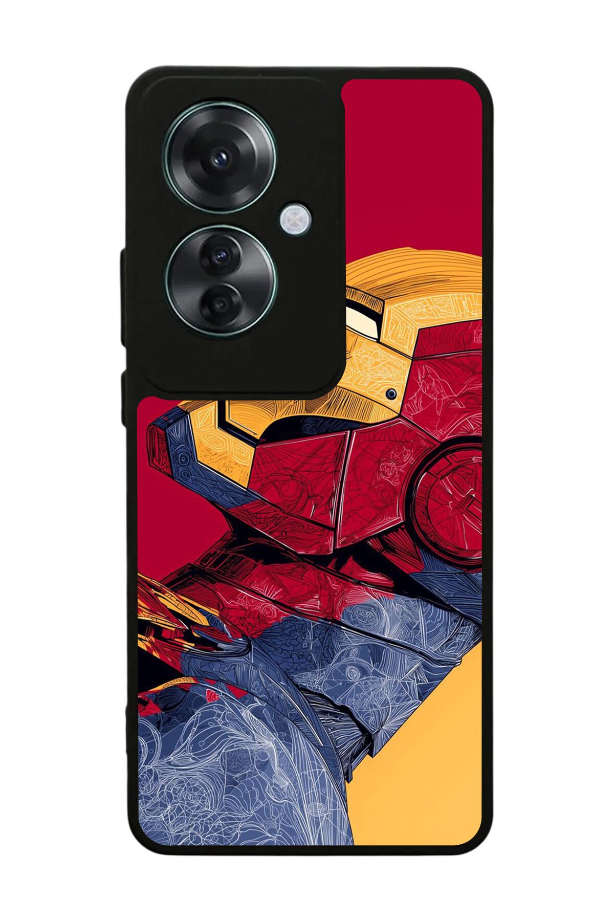 Oppo Reno 11F Uyumlu Iron Man ( Demir Adam ) Tasarımlı Glossy Premium Kılıf